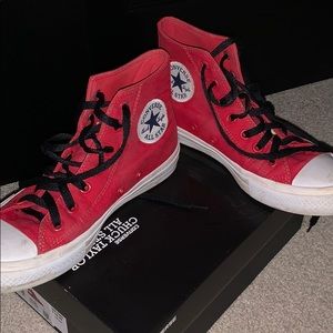 chuck taylor 2’s in red